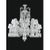 Collection regina chandelier, metal and crystal, ncs 224/ws by jago dimensions: d 110 x h 120 cm. Materials: metal,...