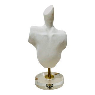 Wildwood Home Modern White Vogue Bust Sculpture For Sale