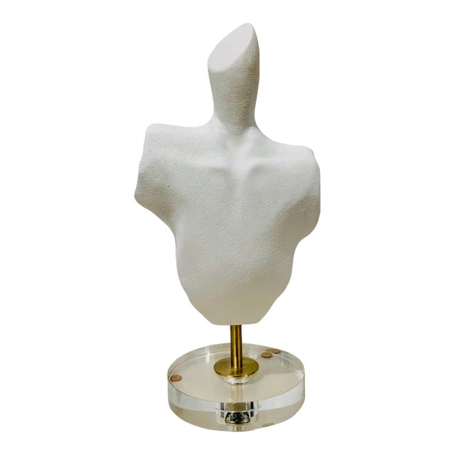 Wildwood Home Modern White Vogue Bust Sculpture For Sale