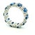 18k White Gold Thai Sapphire and Diamond Eternity Band, Size 6.5 For Sale - Image 4 of 14