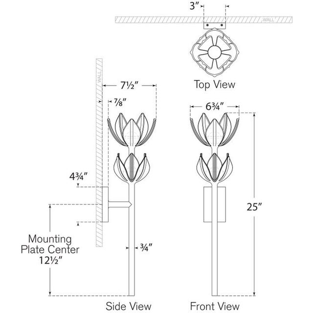 Transitional Julie Neill for Visual Comfort Signature Alberto Large Two Tier Sconce in Plaster White For Sale - Image 3 of 4