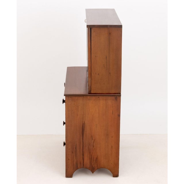 American Empire Style Flame Mahogany Secretary For Sale - Image 10 of 11