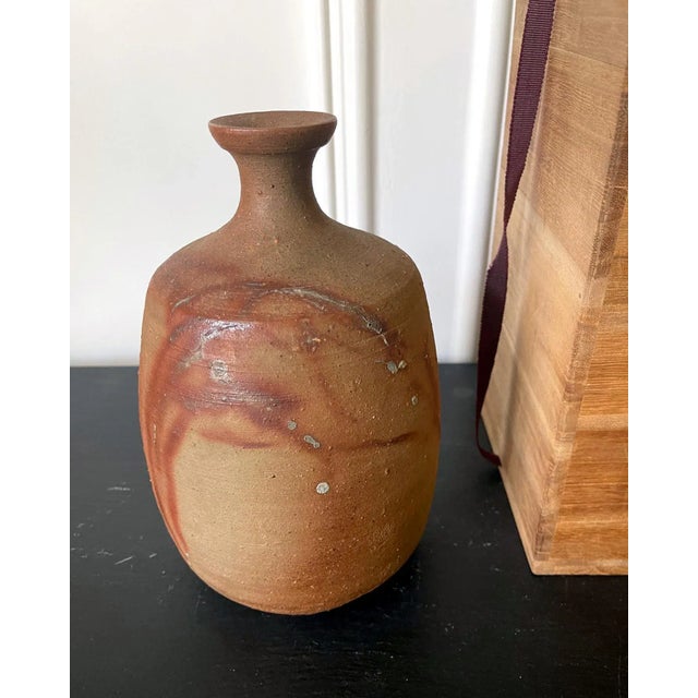 Mid 20th Century Modern Studio Vase Bizen Ware by Jun Isezaki For Sale - Image 5 of 13