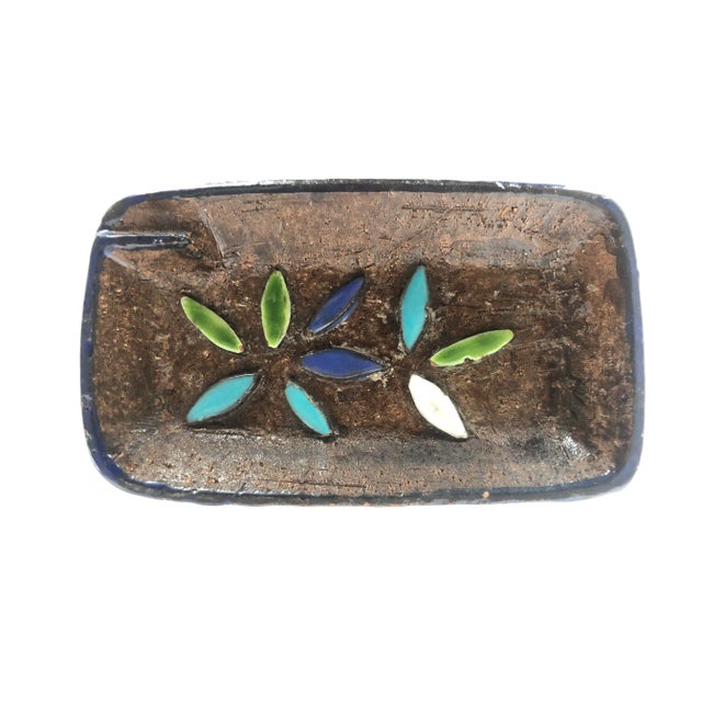 Mid 20th Century Mid Century Italian Pottery Ashtray For Sale - Image 5 of 5
