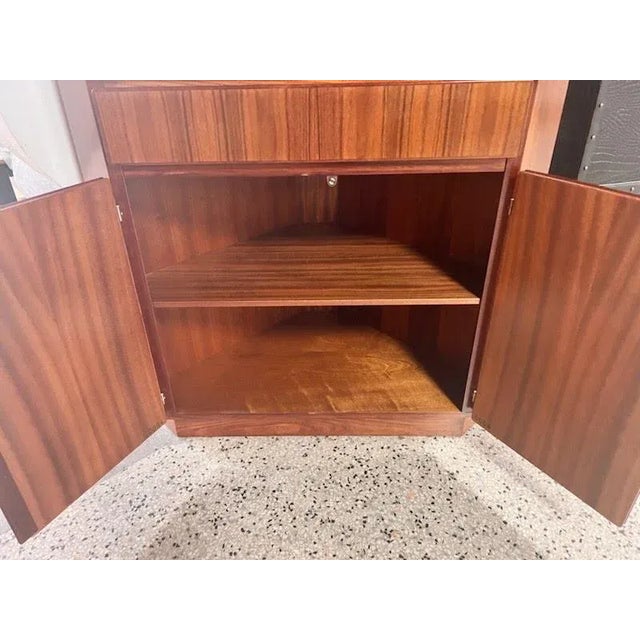Danish Mid Century Modern Teak Corner Bookcase / China Cabinet by Skovby, Made in Denmark Circa 1970s For Sale - Image 10 of 10