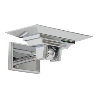 Minimalist Polished Chrome Sconce by Boyd Lighting For Sale