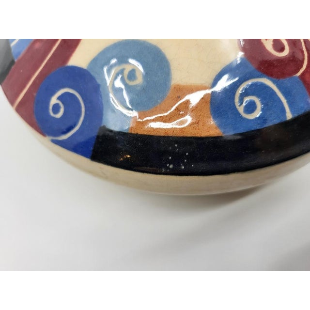 Art Deco Ceramic Vase from Simone Larrieu, 1930s For Sale - Image 6 of 15