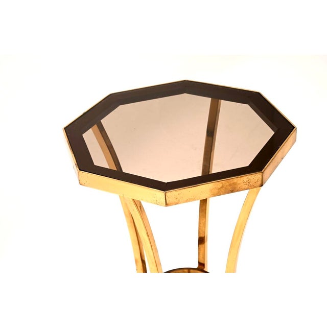 Vintage French Brass Side Table, 1960s For Sale - Image 6 of 8