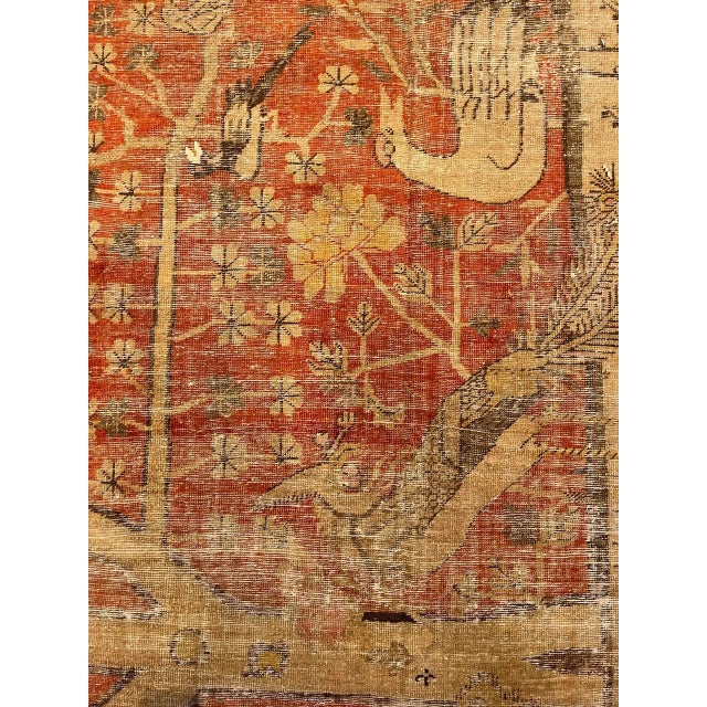 1900s Antique Animal Samarkand Rug For Sale In Los Angeles - Image 6 of 9