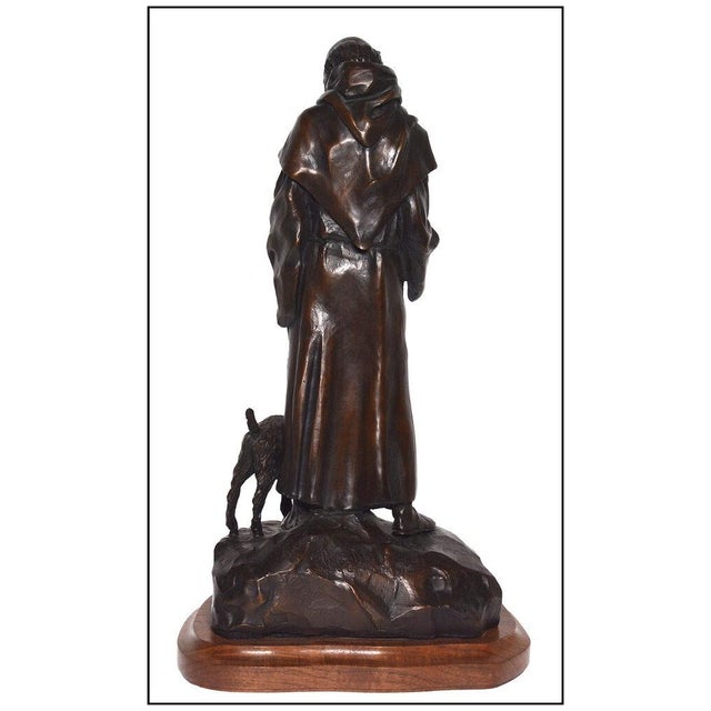 Figurative Late 20th Century Sunday in Old Santa Fe, Fritz White For Sale - Image 3 of 6