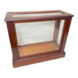 Antique 19th Century Handmade Wood Glass Countertop Store Display Show Case Box For Sale