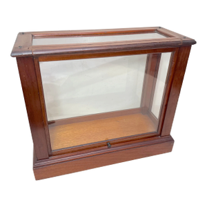 Antique 19th Century Handmade Wood Glass Countertop Store Display Show Case Box