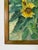 Wood 1970’s Vintage H. Slottman Sunflowers – Impressionist Oil on Canvas Painting, Framed For Sale - Image 7 of 12