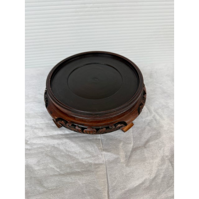 Chinese Cloisonné Chrysanthemum Bowl + Stand For Sale - Image 4 of 12