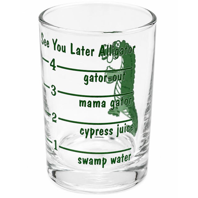 1980s Vintage "See You Later Alligator" Novelty Shot Glass Barware For Sale - Image 5 of 8