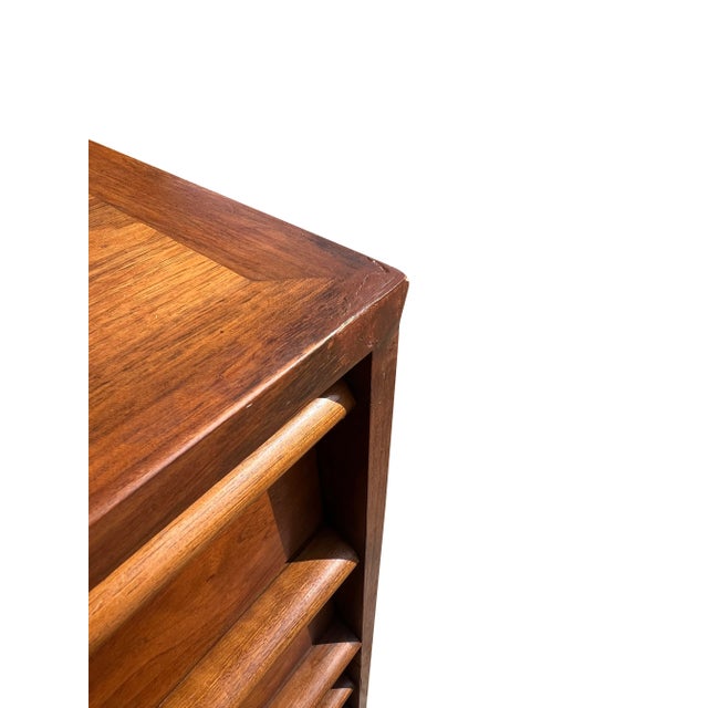 Mid Century Modern Vintage Lane Rhythm Tall Highboy Dresser For Sale - Image 10 of 10