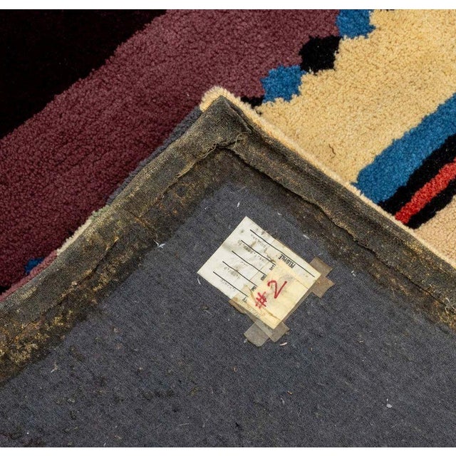 Modern Geometric Pattern Rug, 8' 11" X 6' 4" For Sale In New York - Image 6 of 7