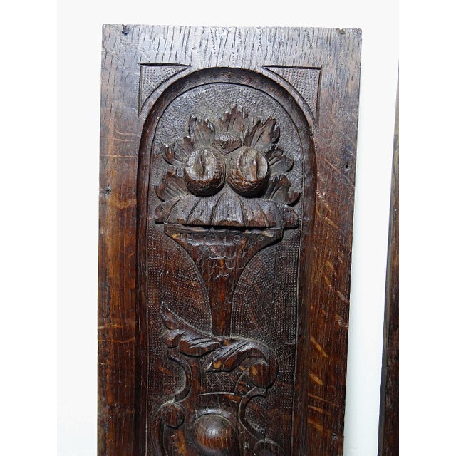 Antique 19th Century Carved Wooden Wall Panels, Set of 2 For Sale - Image 6 of 14