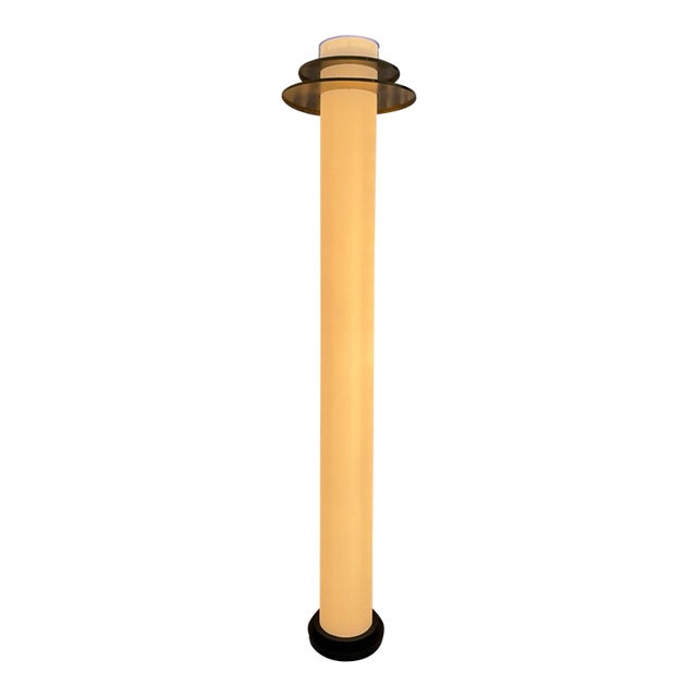 Brian Donovan for Donovan Lighting “Junkers” Illuminated Column Floor Lamp For Sale
