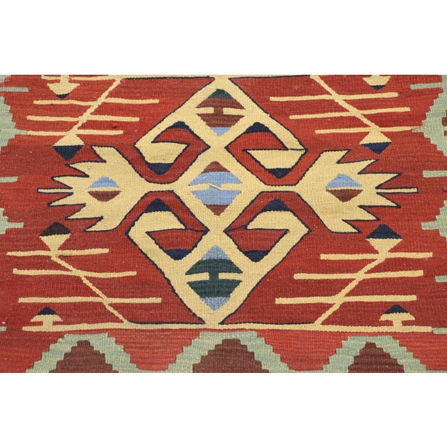 Vintage Persian Shiraz Kilim Rug - 02'10 X 03'07 For Sale - Image 4 of 9