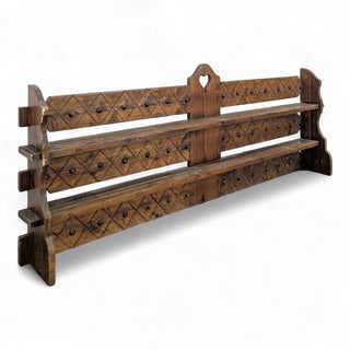 Medieval Brown Wall Shelf For Sale