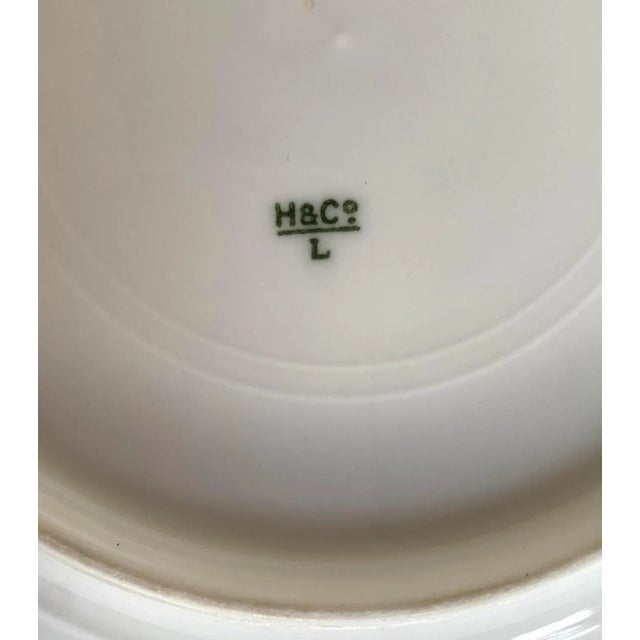 Ceramic Antique Haviland & Co. Limoges Luncheon Plate - All White, Scalloped, No Trim For Sale - Image 7 of 10