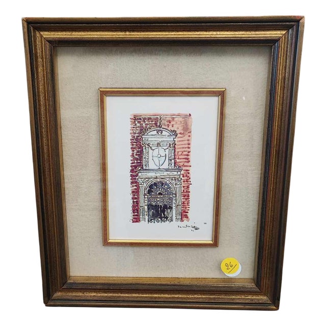 Orfeo Tamburi, 1985, Mixed Media, Framed For Sale