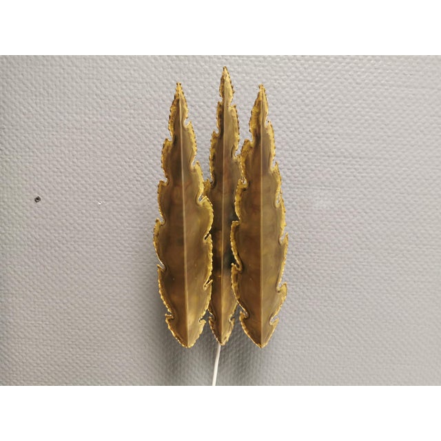 Brutalist Brass Wall Lamps, Svend Aage Holm Sørensen, 1960s Danish Design by Svend Aage Holm Sørensen for Holm Sørensen & Co, Set of 2 For Sale - Image 4 of 12