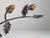 Vintage Wrought Iron and Wooden Acorns Coat Rack, 1960s For Sale - Image 11 of 12