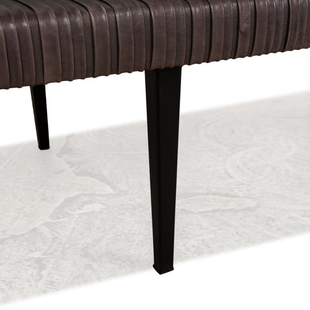 Animal Skin Garcon Leather Lounger in Brown from Baxter For Sale - Image 7 of 10