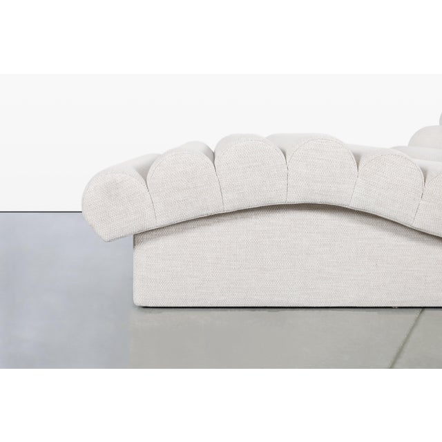 Off-white Mid-Century Modern “Wave” Chaise Lounge Styled After Adrian Pearsal For Sale - Image 8 of 12