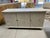 Grey White Washed Three-Door Console or Credenza with X Panels Design, 21st Century