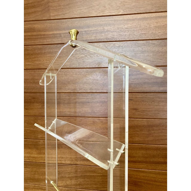 Mid 20th Century Modern Lucite Valet Stand with Wheels For Sale - Image 18 of 18