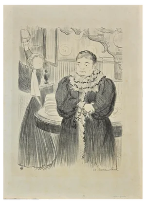 Hermann Paul, Portrait of Grandmother, 1918, Lithograph