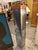 1970s Large Mirrored Column Pedestal With Woodgrain Top For Sale - Image 5 of 6