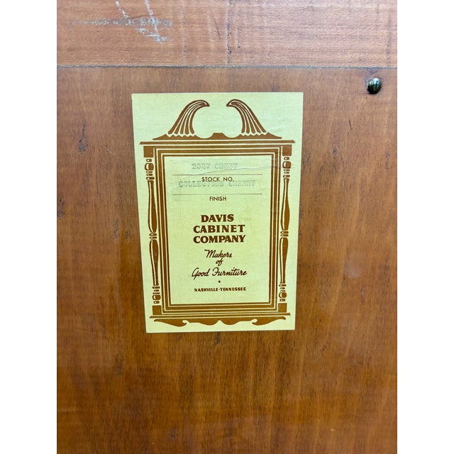 Vintage Davis Cabinet Co Lillian Russell Victorian Style Walnut Chest of Drawers For Sale - Image 11 of 11