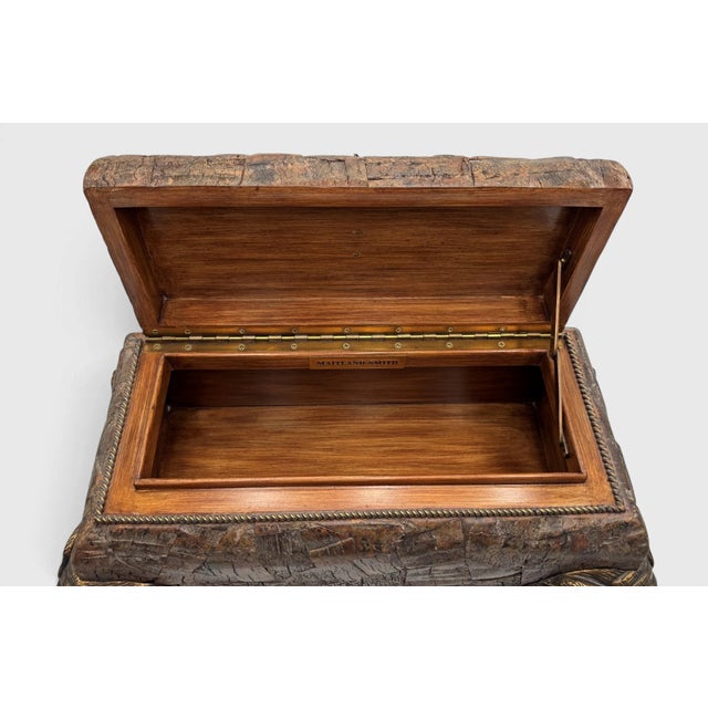 Late 20th Century Maitland Smith Elephant Box With Brass Mounts For Sale - Image 5 of 14