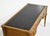 1970s Louis Style Black Leather Top Writing Desk or Vanity For Sale - Image 12 of 14