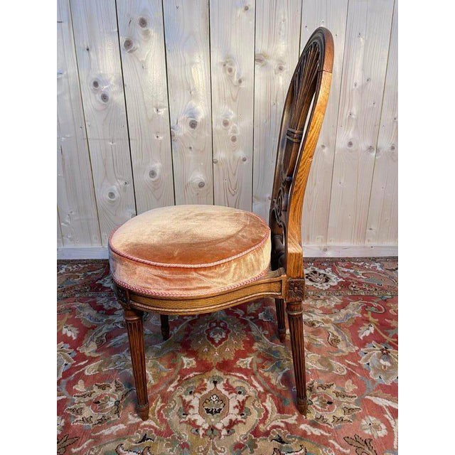 Louis XVI Oak Hot Air Balloon Chairs, Set of 6 For Sale - Image 4 of 10