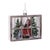 Glass Santa Window Ornament Set of 6 For Sale In Chicago - Image 6 of 7