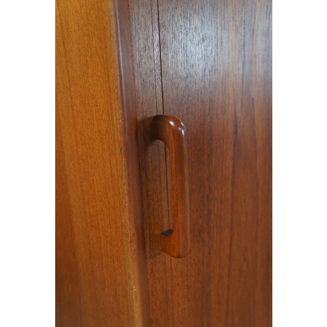 1980s Otmar Danish Scandinavian Modern Teak Credenza Buffet Console Sideboard MCM 71" For Sale - Image 10 of 14