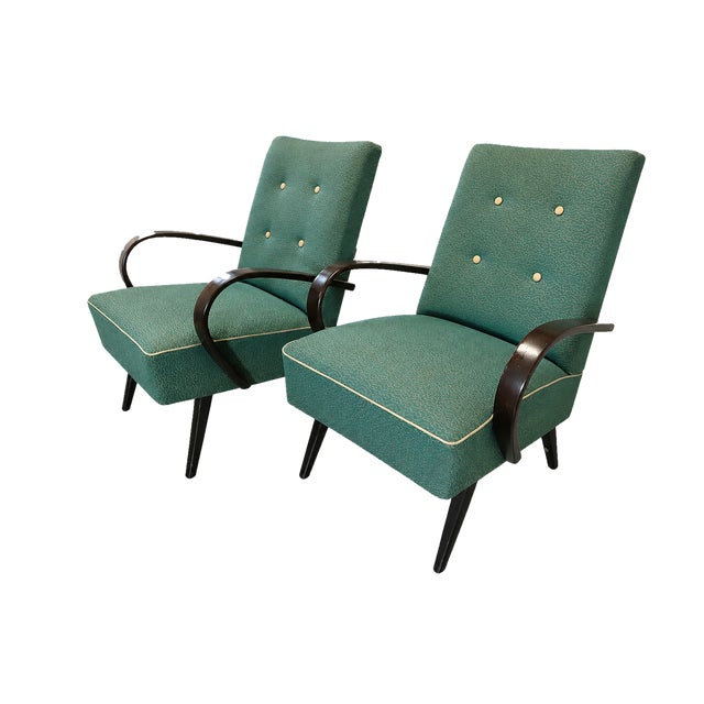 Vintage Lounge Chairs by Jaroslav Šmídek, 1960s, Set of 2 For Sale - Image 14 of 14