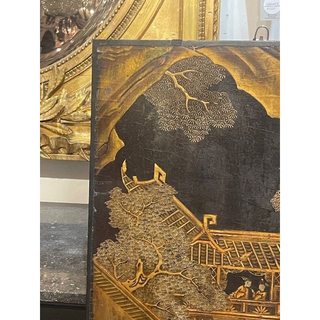 19th Century 19th C. English Chinoiserie Panel For Sale - Image 5 of 8