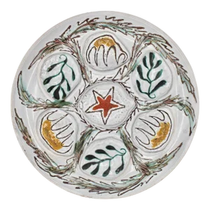 Mid Century French Starfish Oyster Plate