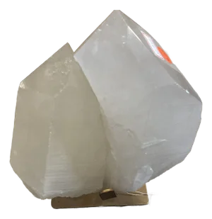 A Quartz Crystal on Golden Stand - C