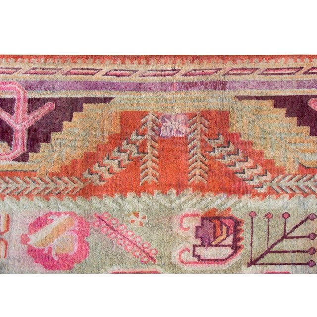 Early 20th Century Early 20th Century Central Asian Khotan Rug For Sale - Image 5 of 14