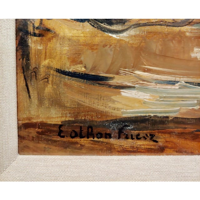 Red Othon Friesz -Women Around a Fountain-1932 French Fauvist Oil Painting For Sale - Image 8 of 12