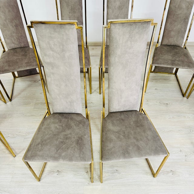 Vintage Chairs Attr. To Maison Jansen – Set of 10 For Sale - Image 9 of 9
