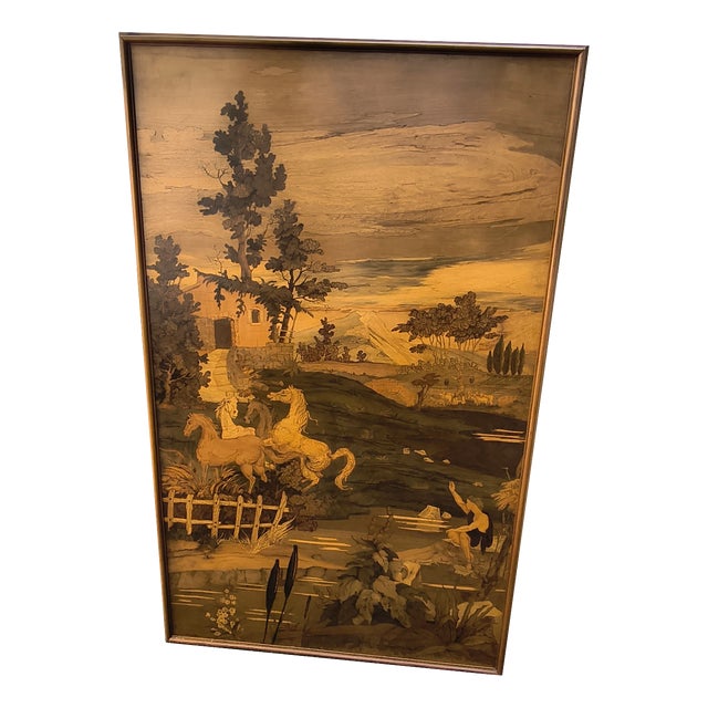 Cornelio Ferrandi, Landscape Panel, 1965, Wood For Sale