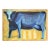 Suzanne Frazier Blue Cow Oil on Canvas Painting For Sale